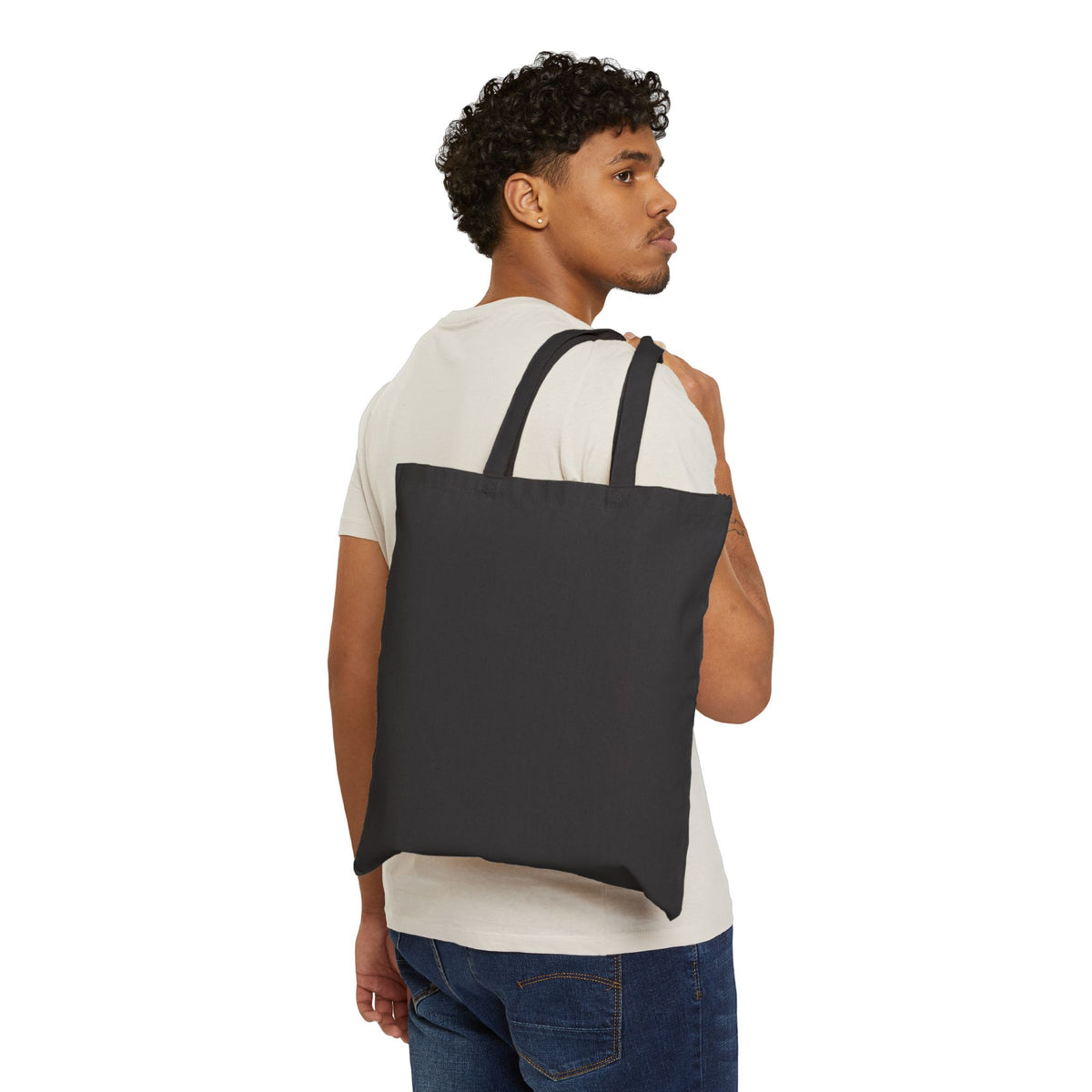 Jazz Street Band Cotton Tote Bag – Vintage Musician Print