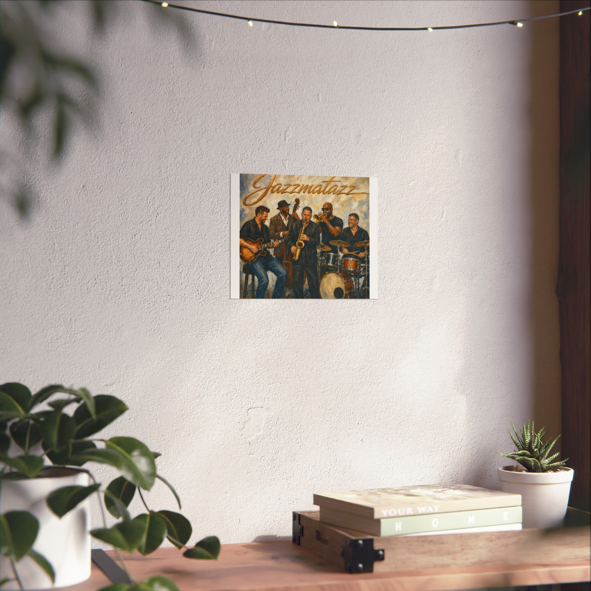 Jazzmatazz Band Poster — Vintage Jazz Music Wall Art
