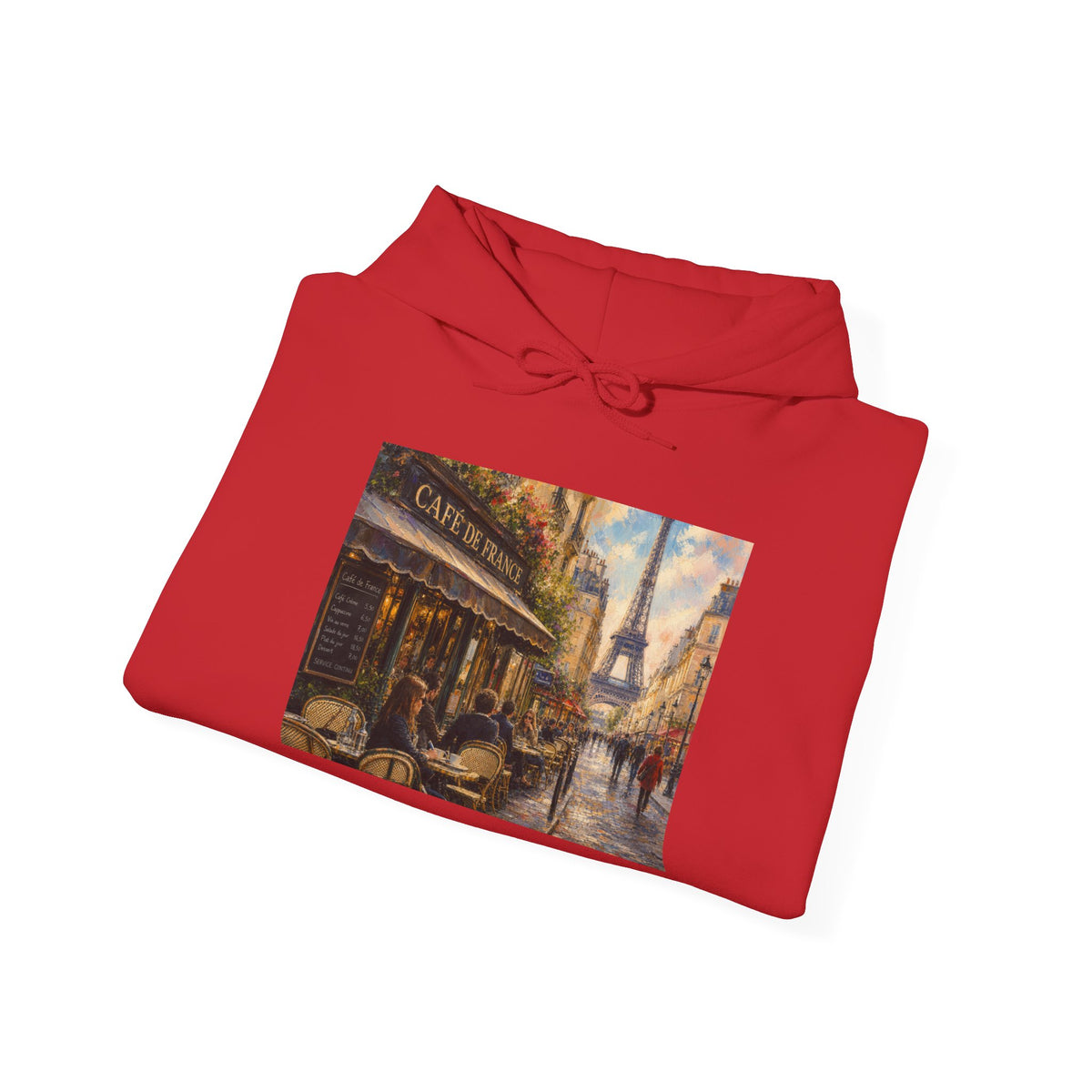 Paris City Graphic Hoodie — Heavy Blend Pullover | Paris Fan Gift