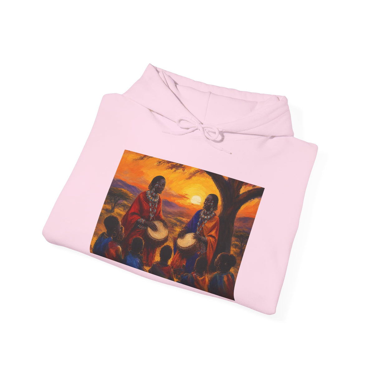 Woman Drummer's Hoodie – Sunset Scene