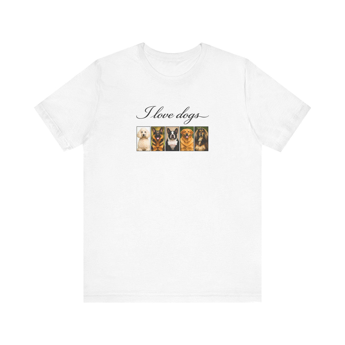 I Love Dogs tee | Dog Faces graphic Tee