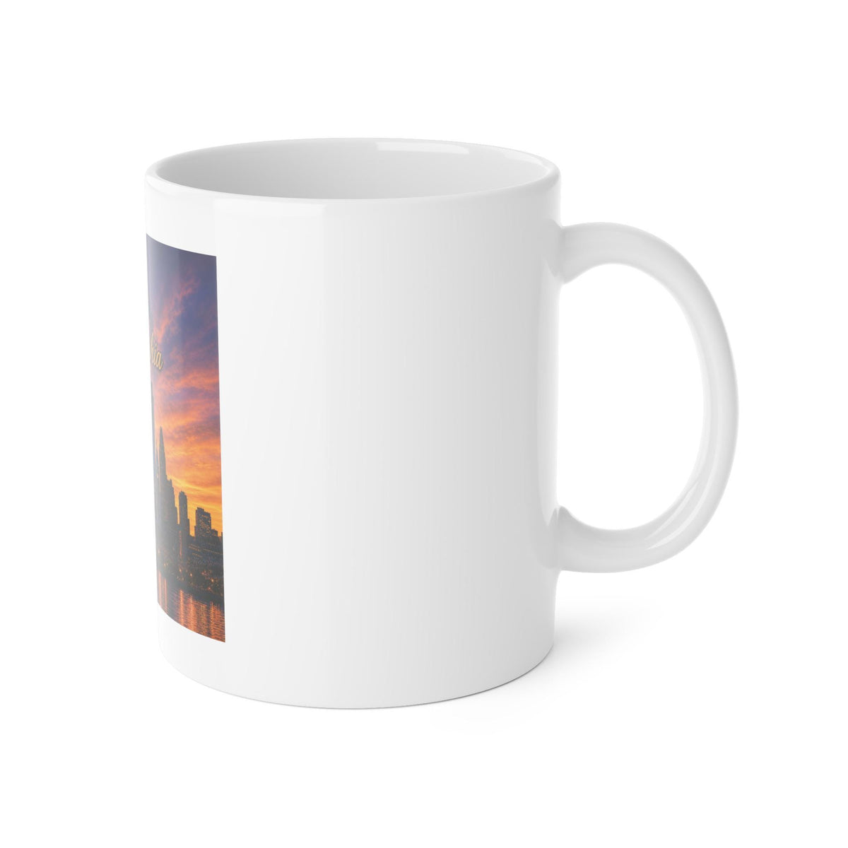 Philadelphia Skyline Mug Sunset Cityscape 11oz Ceramic Coffee Cup