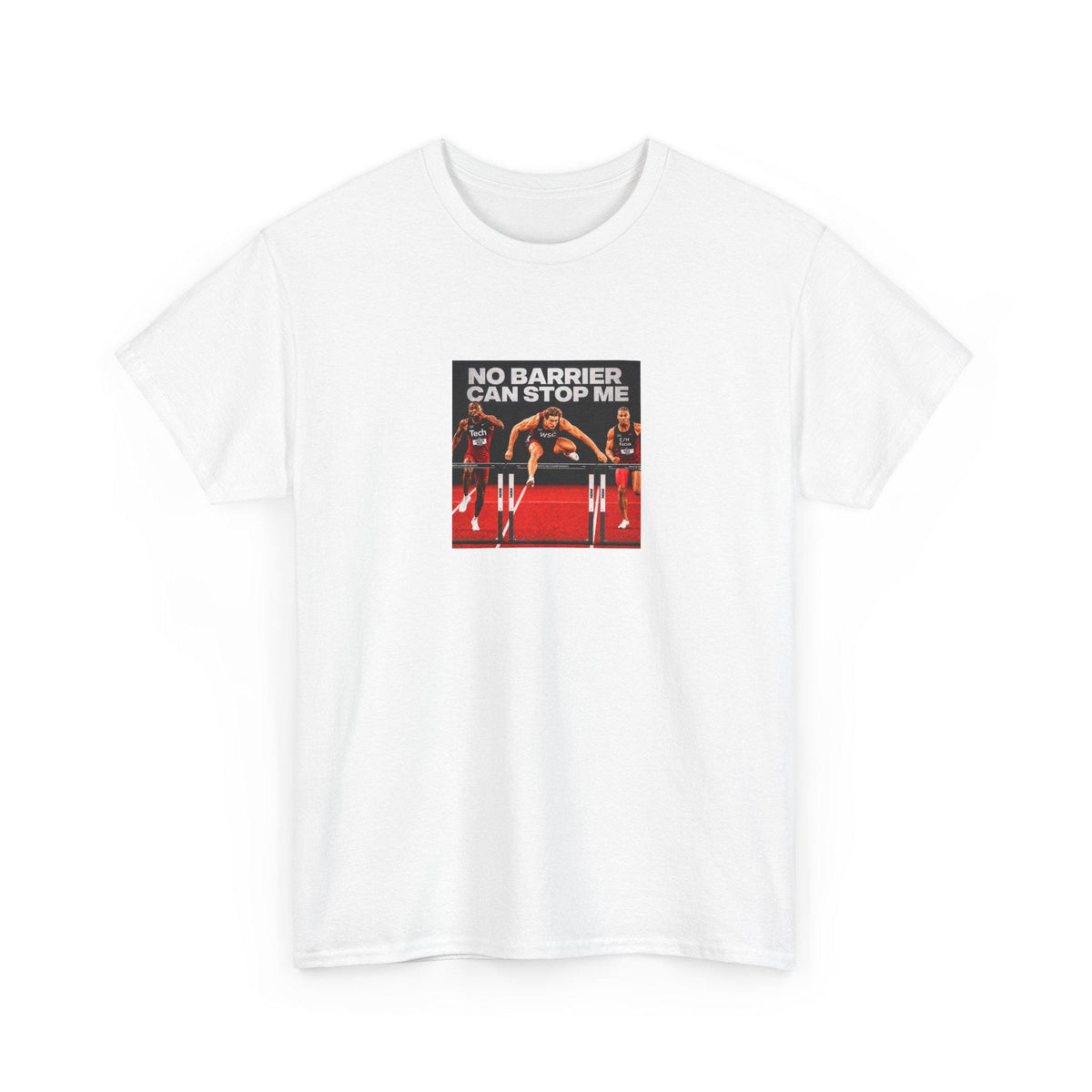 Motivational Tee "No Barrier Can Stop Me" Hurdles Track & Field Shirt