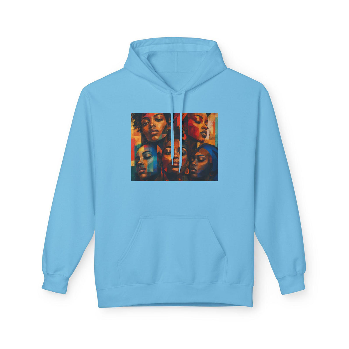 Colorful Soul Faces Hoodie | Pop Art Portraits, Abstract Woman Faces