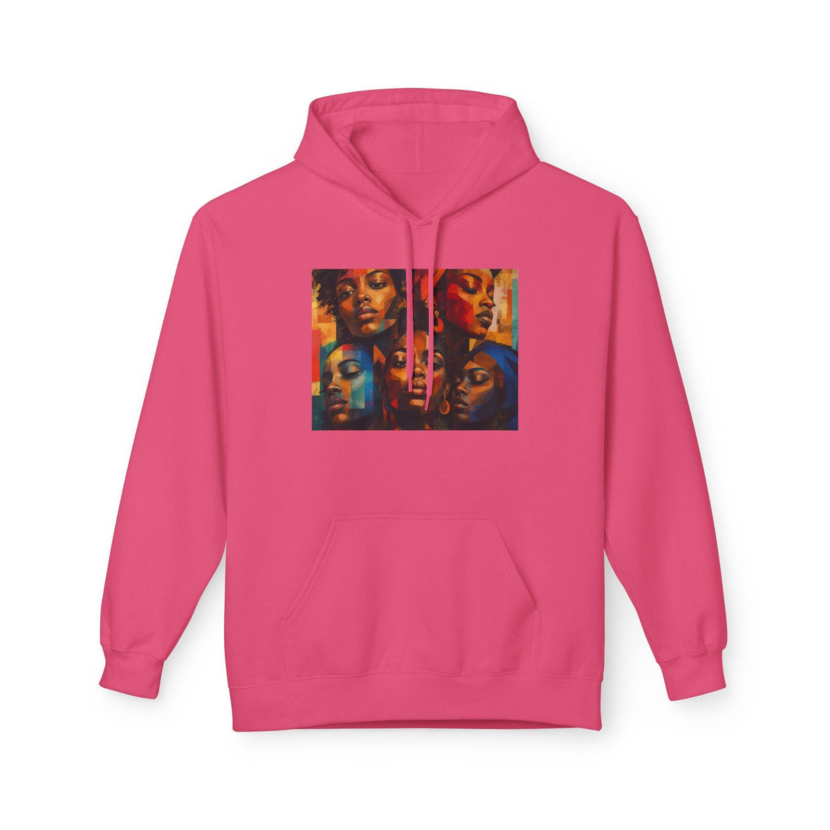 Colorful Pop Art Faces Hoodie | Retro Portrait Collage