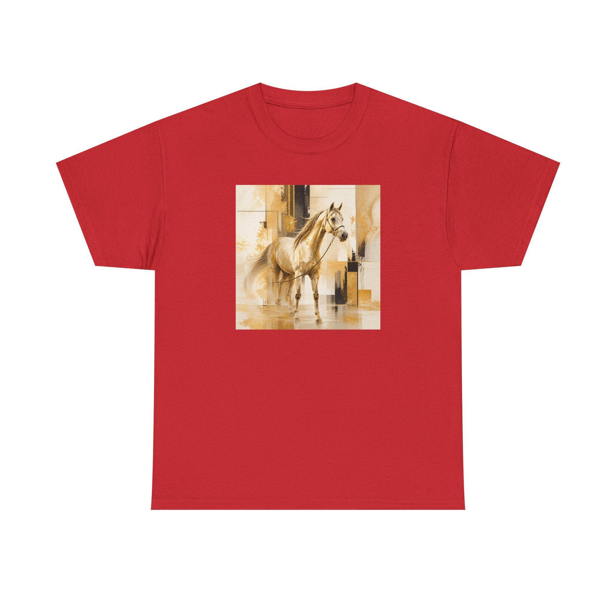 Watercolor Horse Tee | Abstract Equestrian Art, Neutral Tones