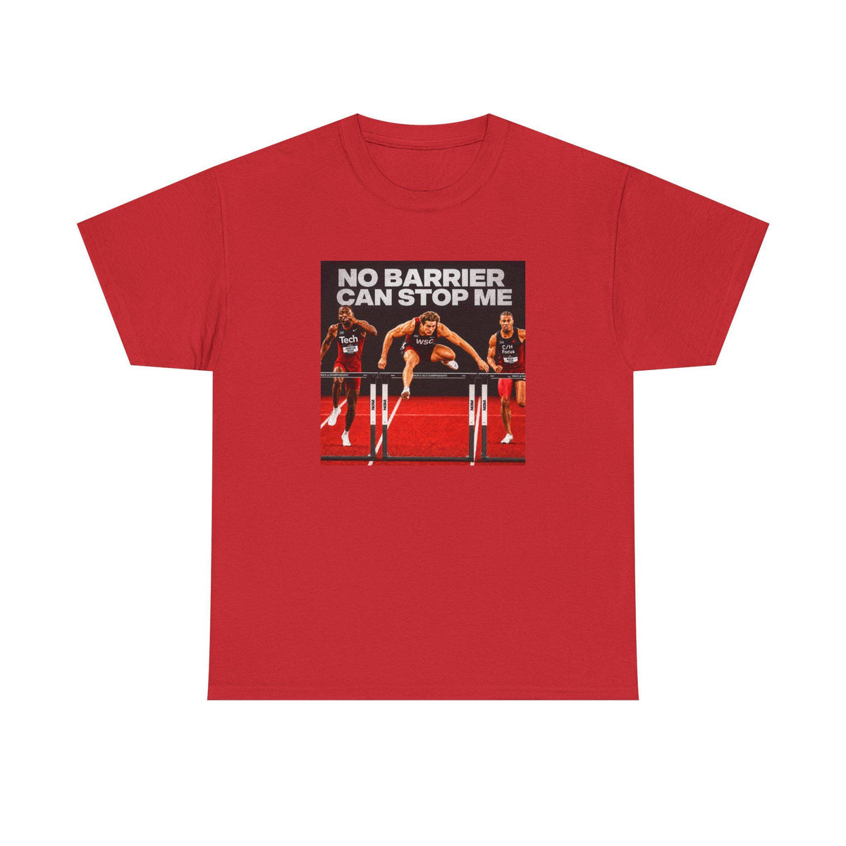 No Barrier Can Stop Me T-Shirt | Hurdles Track Athlete Motivational Tee