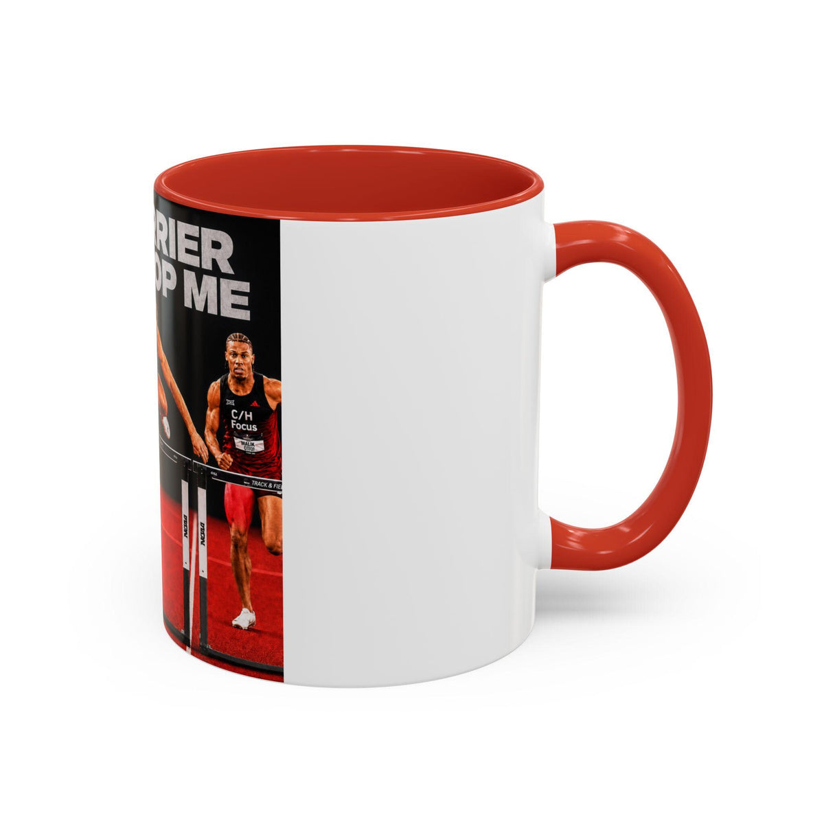 No Barrier Can Stop Me Hurdles Mug | Motivational Track Athlete Coffee Cup