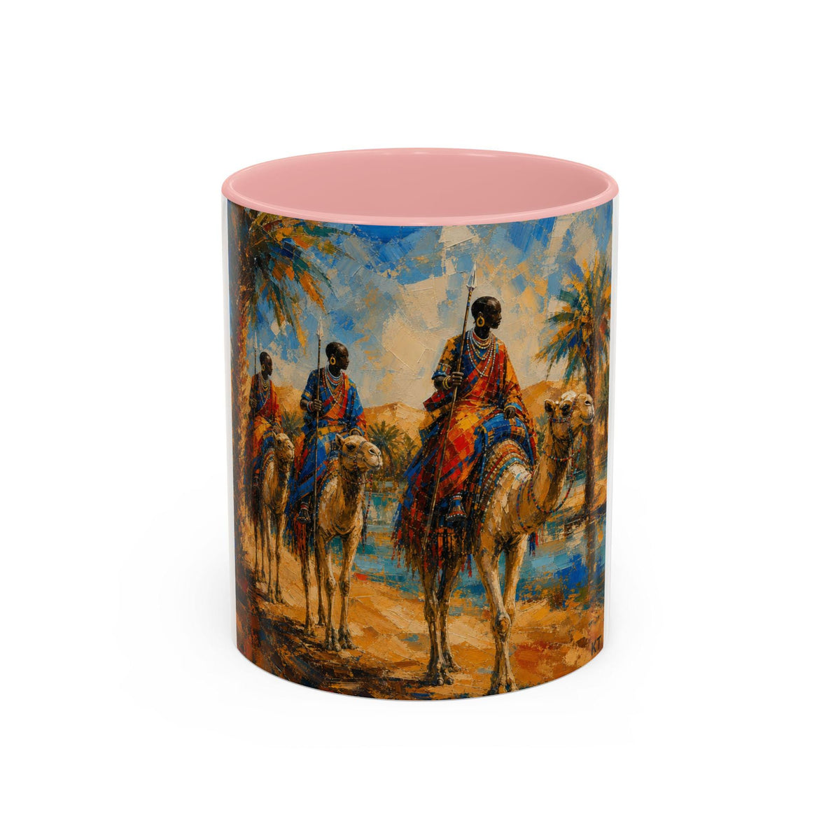 Camel Caravan Coffee Mug Desert Travel Art Accent Mug (11/15 oz)