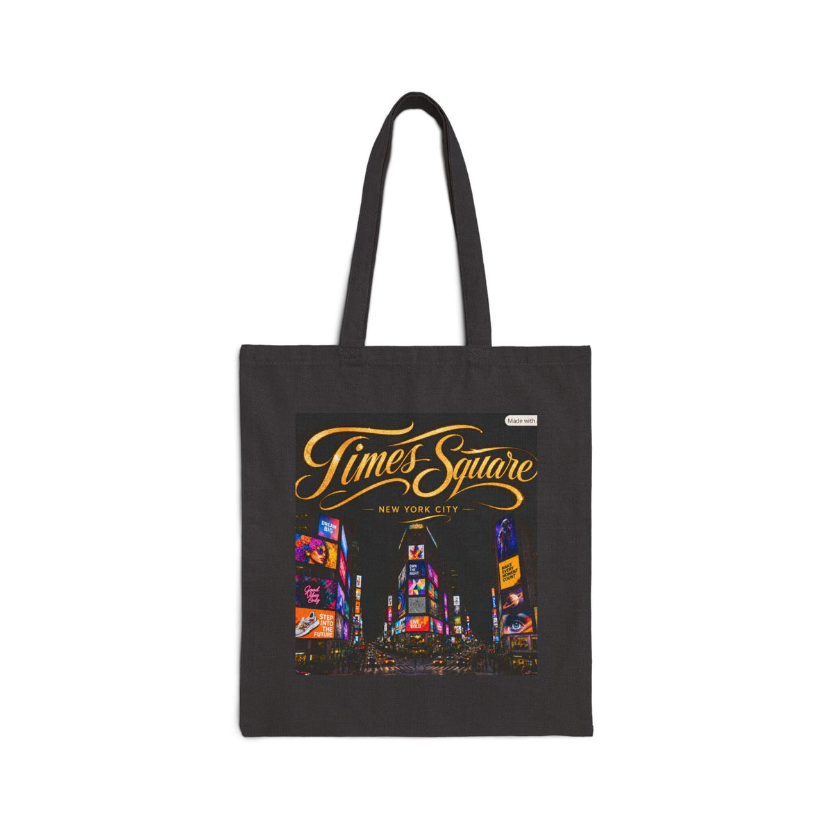 Times Square Night Photo Tote Bag | New York City Canvas Tote