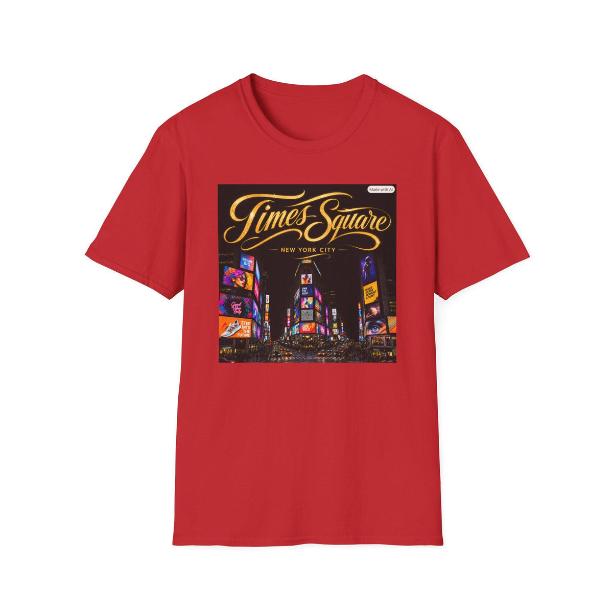 Times Square Night Photo T-Shirt | New York City Skyline Tee
