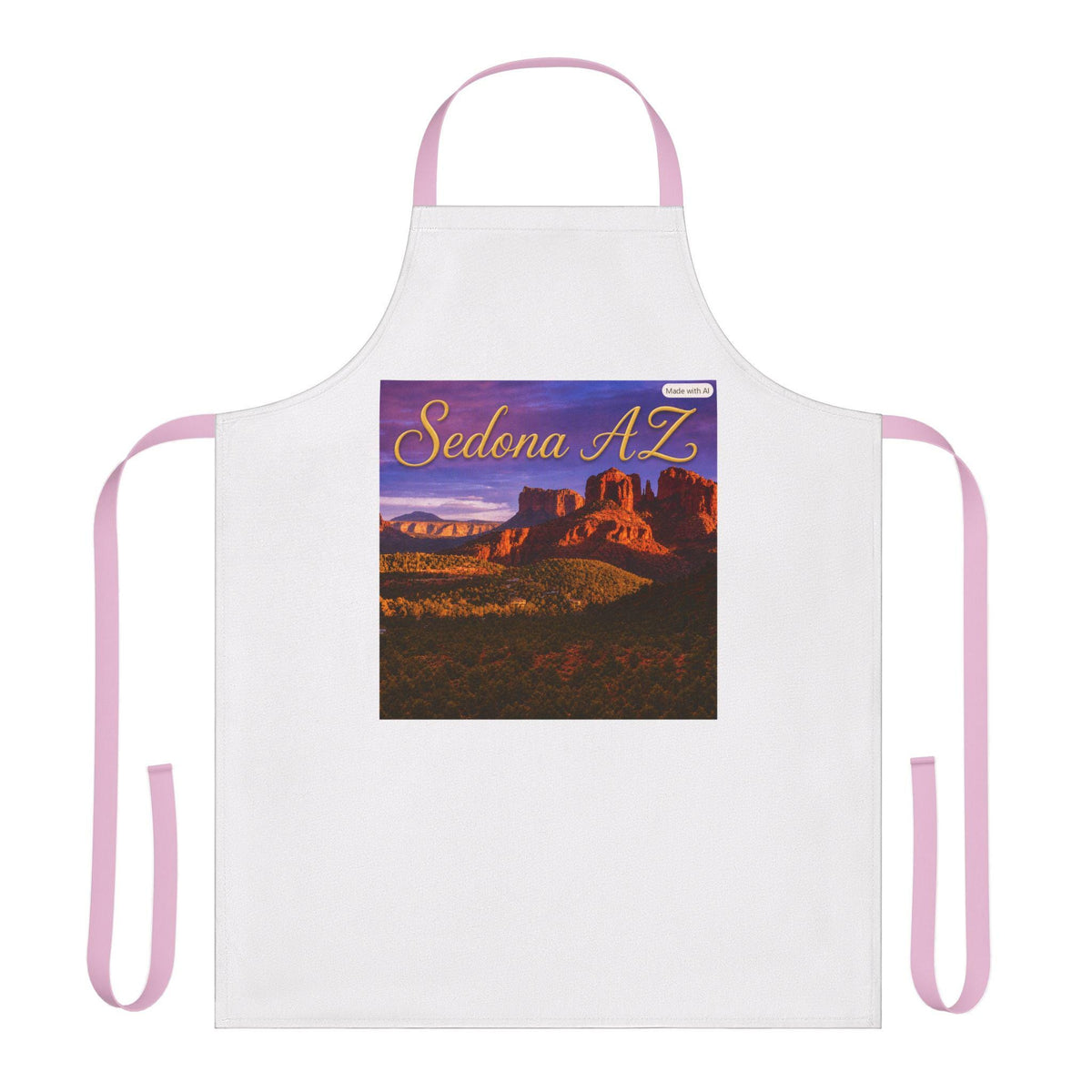 Sedona AZ Sunset Landscape Apron | Southwestern Scenic Kitchen Apron