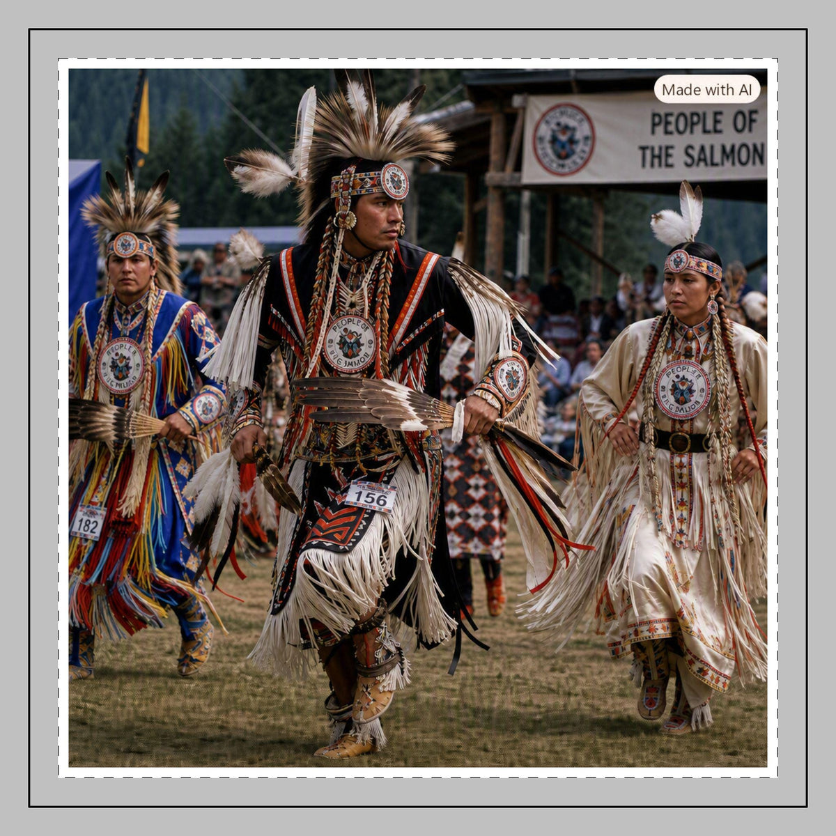 Native American Powwow Dancers Pillowcase