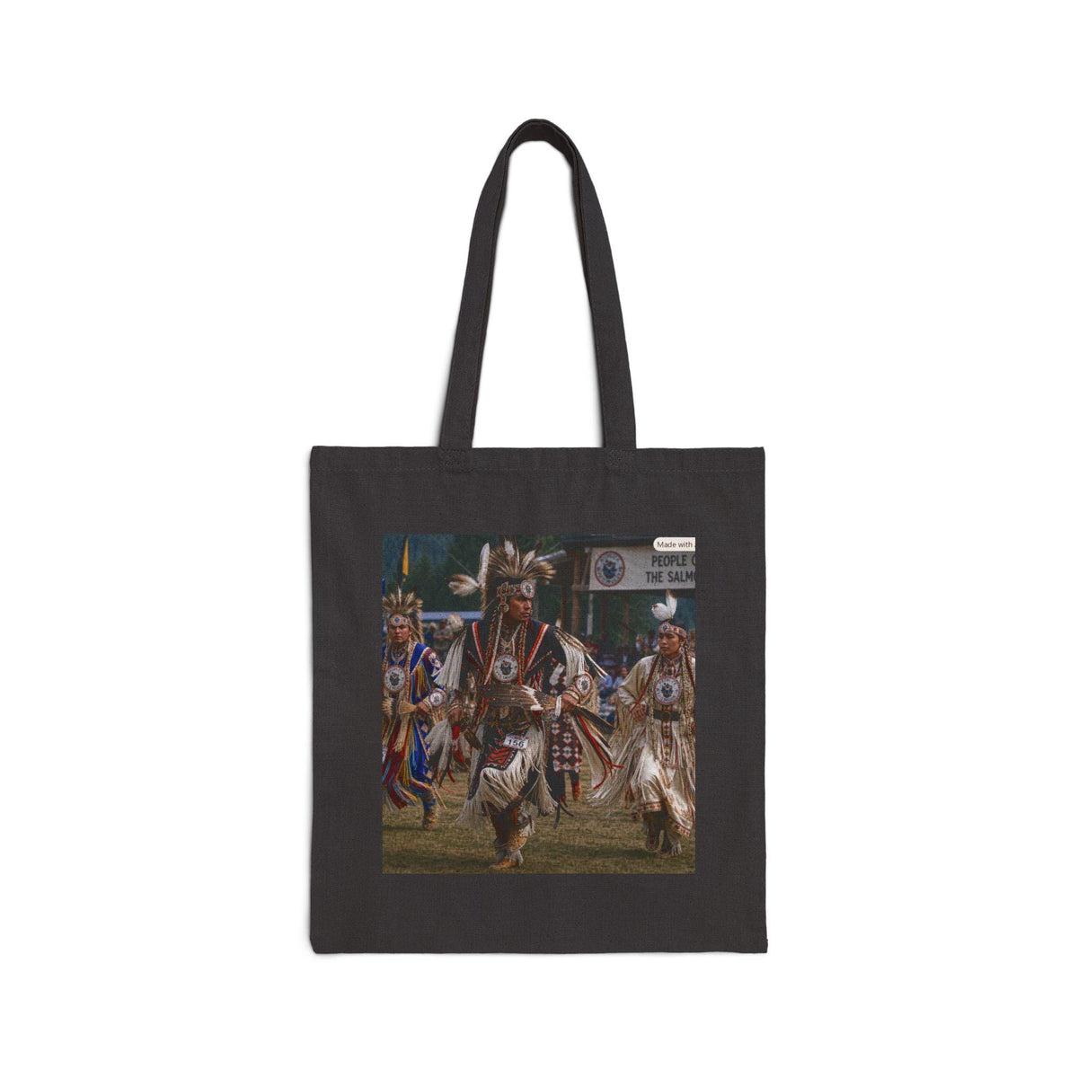Native American Powwow Dancers Tote Bag | Cultural Dance Artwork