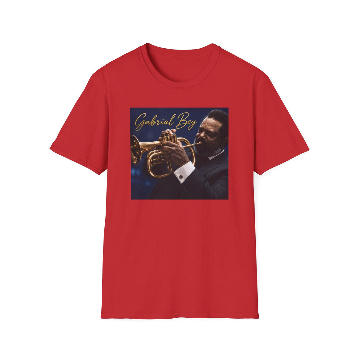 Gabriel Boy Trumpet Portrait T-Shirt Vintage Jazz Musician Tee