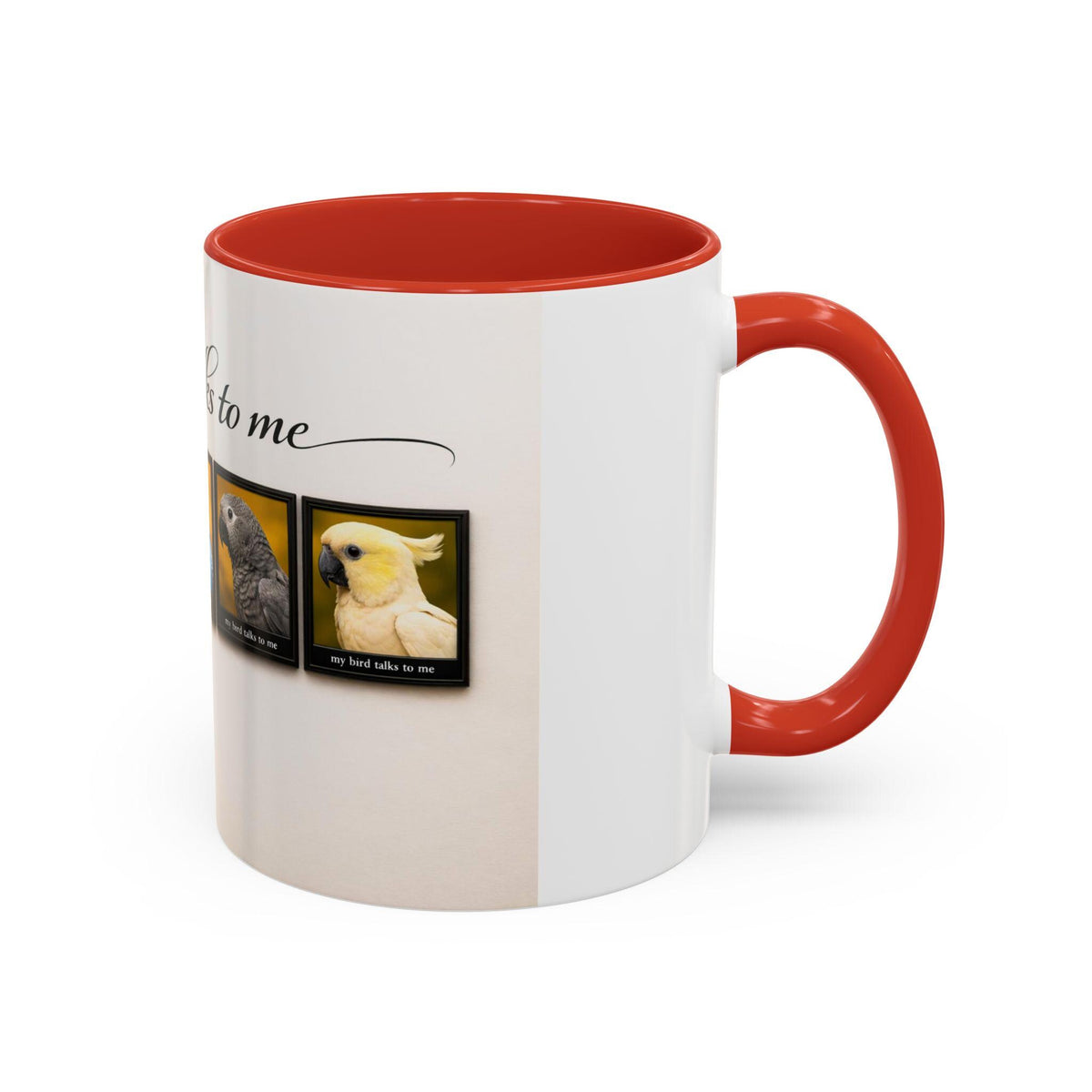My Bird Talks To Me mug | Parrot, Cockatiel, Budgie, African Grey coffee mug