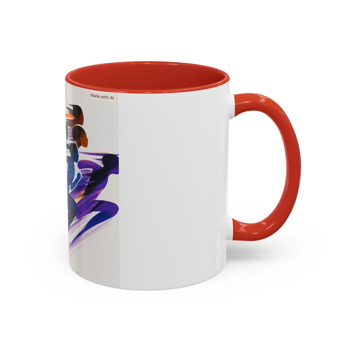 Colorful Runners Mug | Accent Coffee Mug