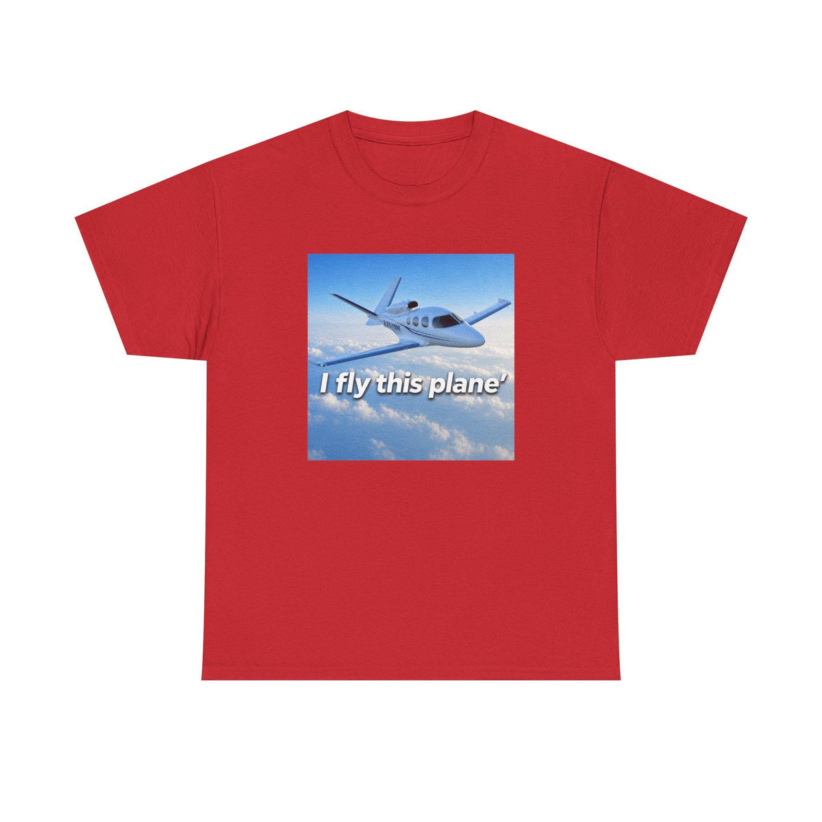 I fly this plane T-Shirt | Airplane Pilot Graphic Tee