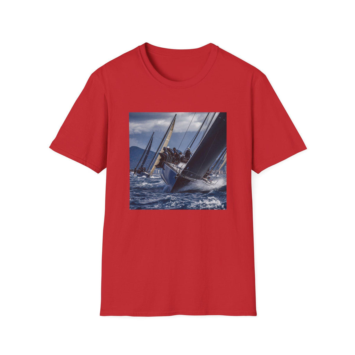 Sailboat Regatta Photo T-Shirt | Yacht Racing Sailing Crew