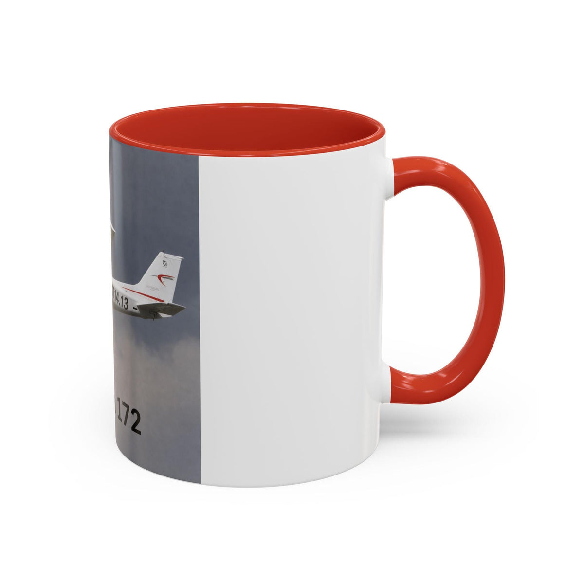 Cessna 172 Plane Photo Accent Coffee Mug | Aviation Pilot Gift Mug