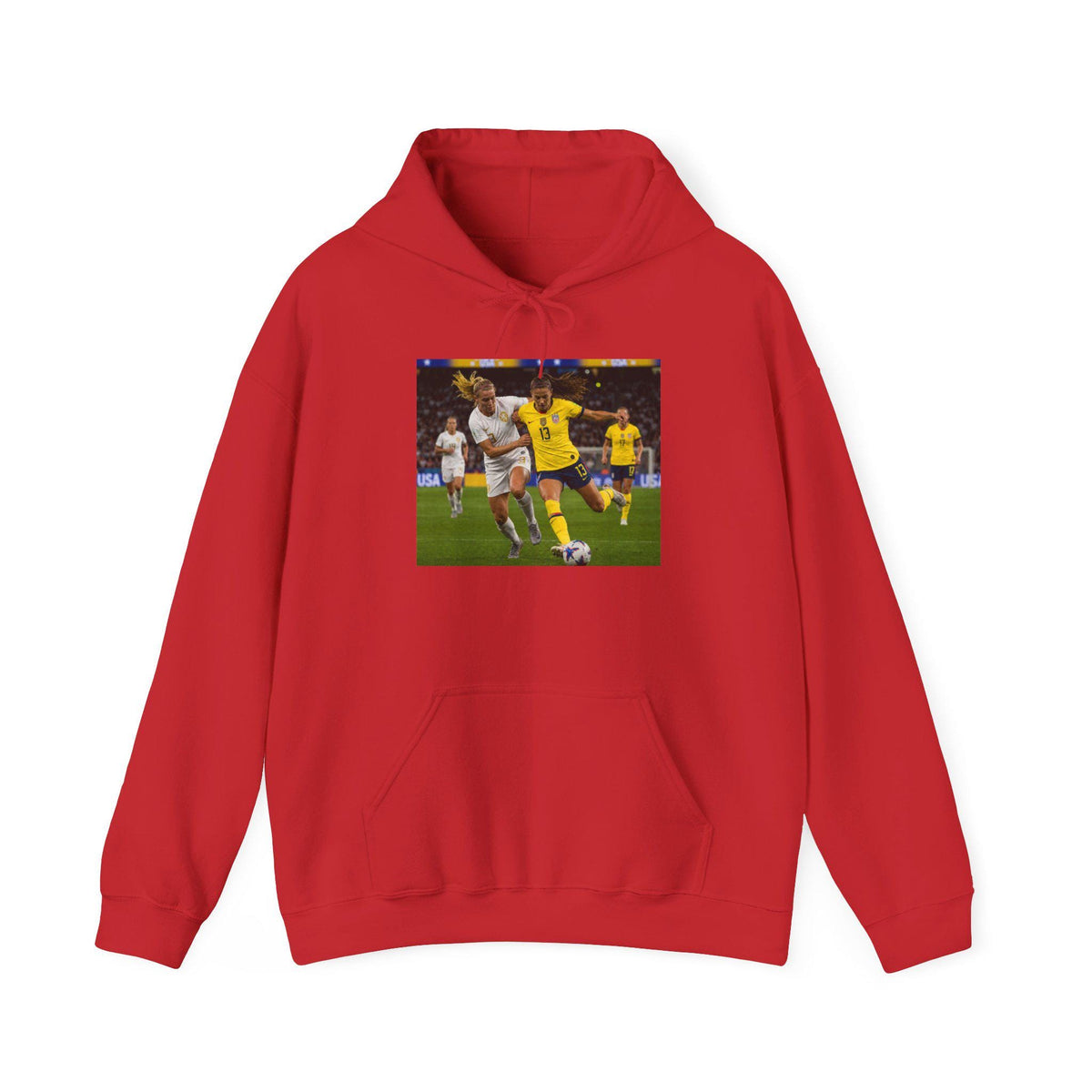 Soccer Action Photo Hoodie | Football Match Player Illustration