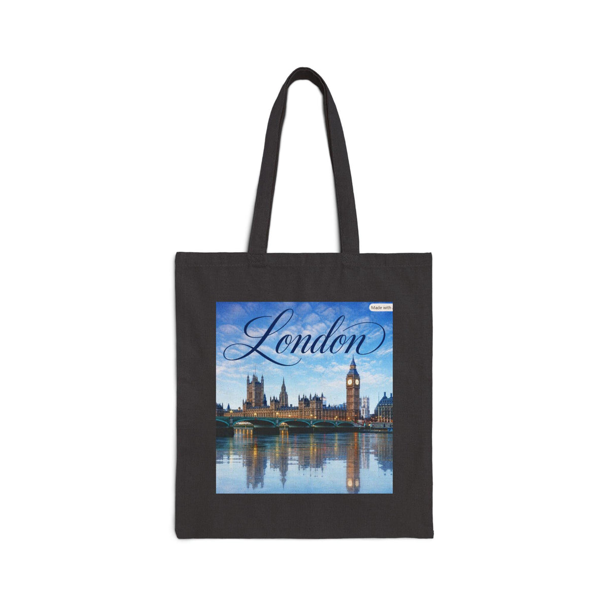 London skyline Tote | Big Ben, Thames reflection, travel souvenir