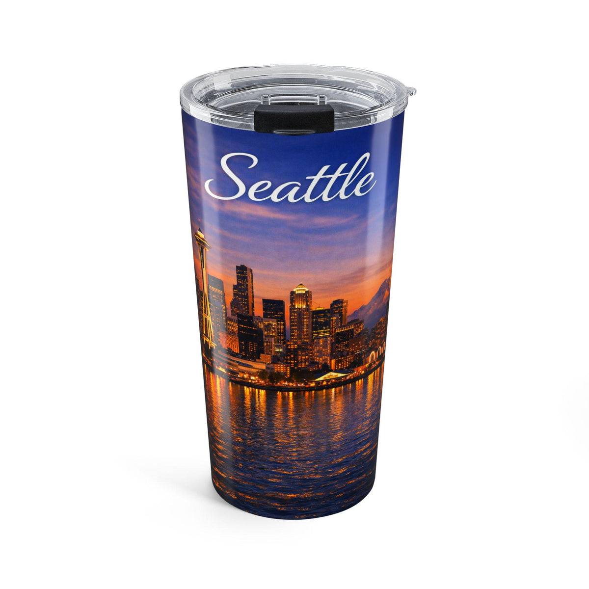 Seattle skyline sunset Tumbler | 20oz travel cup