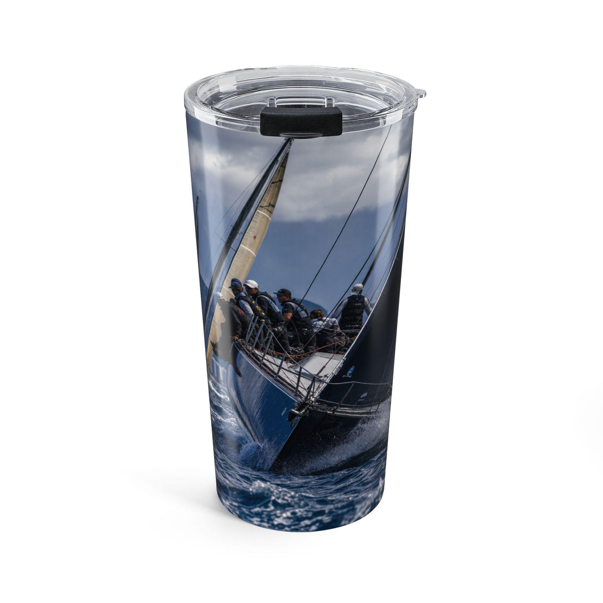 Sailboat Racing Crew Tumbler 20oz | Nautical Sailing Ocean Print