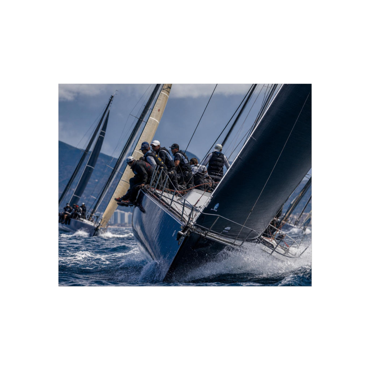 Sailing Yacht Racing poster | Fine Art Poster, Ocean Regatta Print
