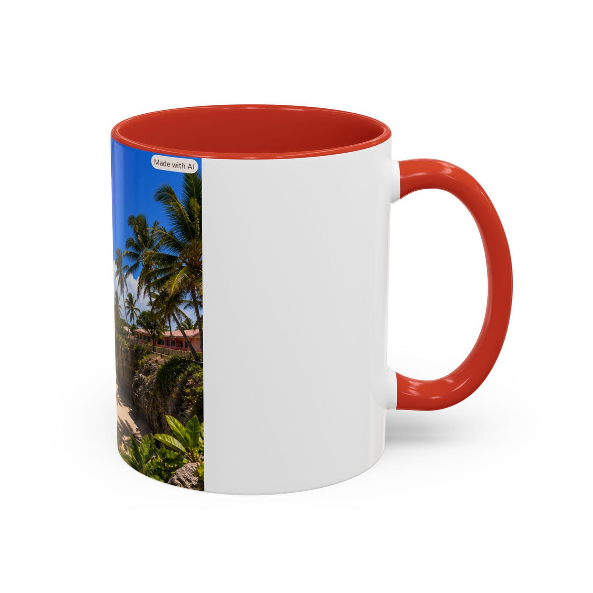 Barbados Scenic Beauty Mug | Beach Palm Trees Coffee Mug