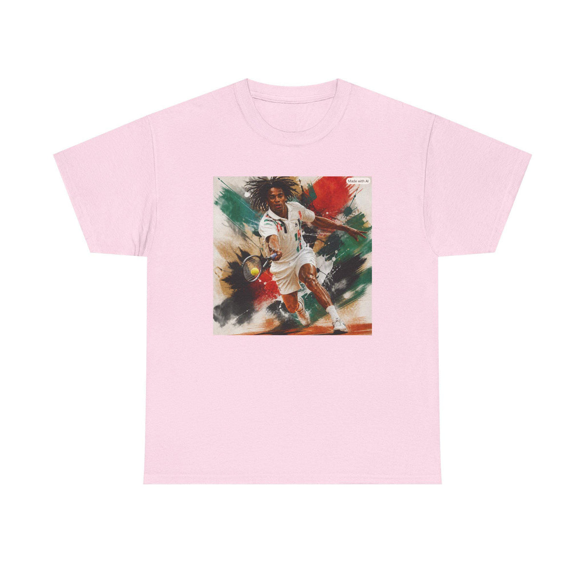 Champion Tennis Player futuristic Sports Art Tee Shirt