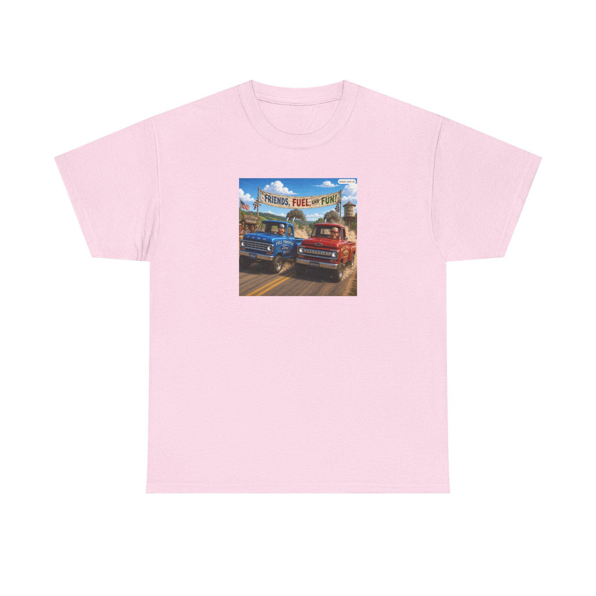 Vintage Pickup Trucks Tee | Retro Route 66 Gas Station Graphic