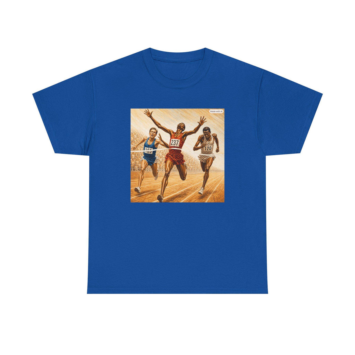 Olympic Sprint Winners T-Shirt | Vintage Track Race Illustration
