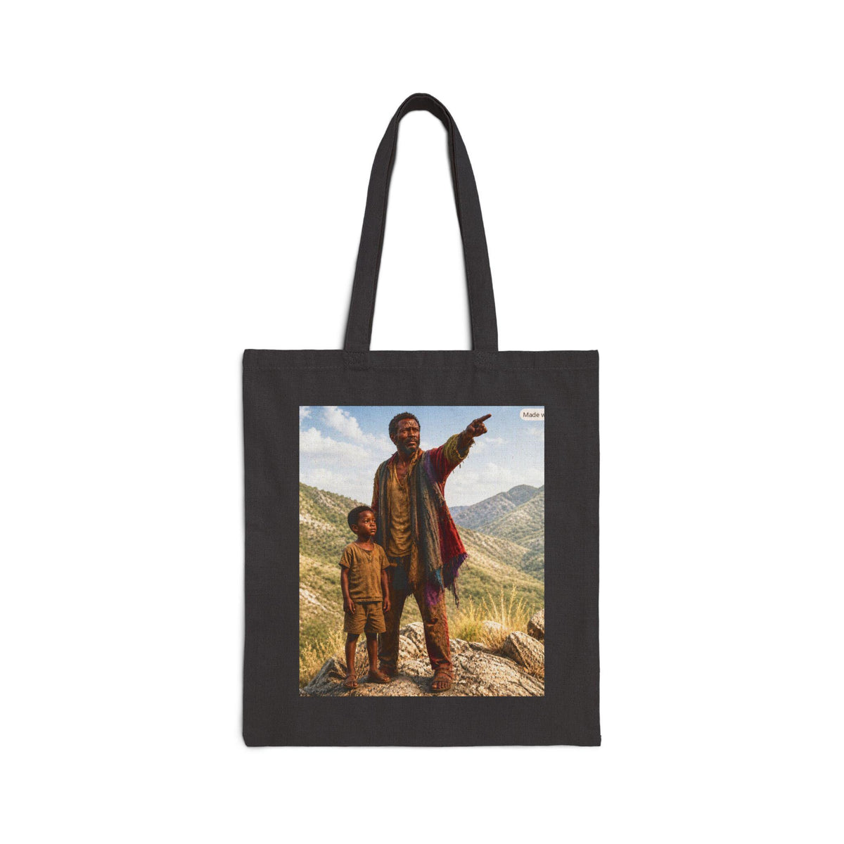 Father and Son Going Home Tote Bag