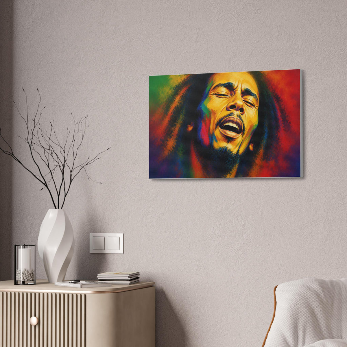 Raggae Portrait Canvas Stretched 1.5" | Reggae Music Art