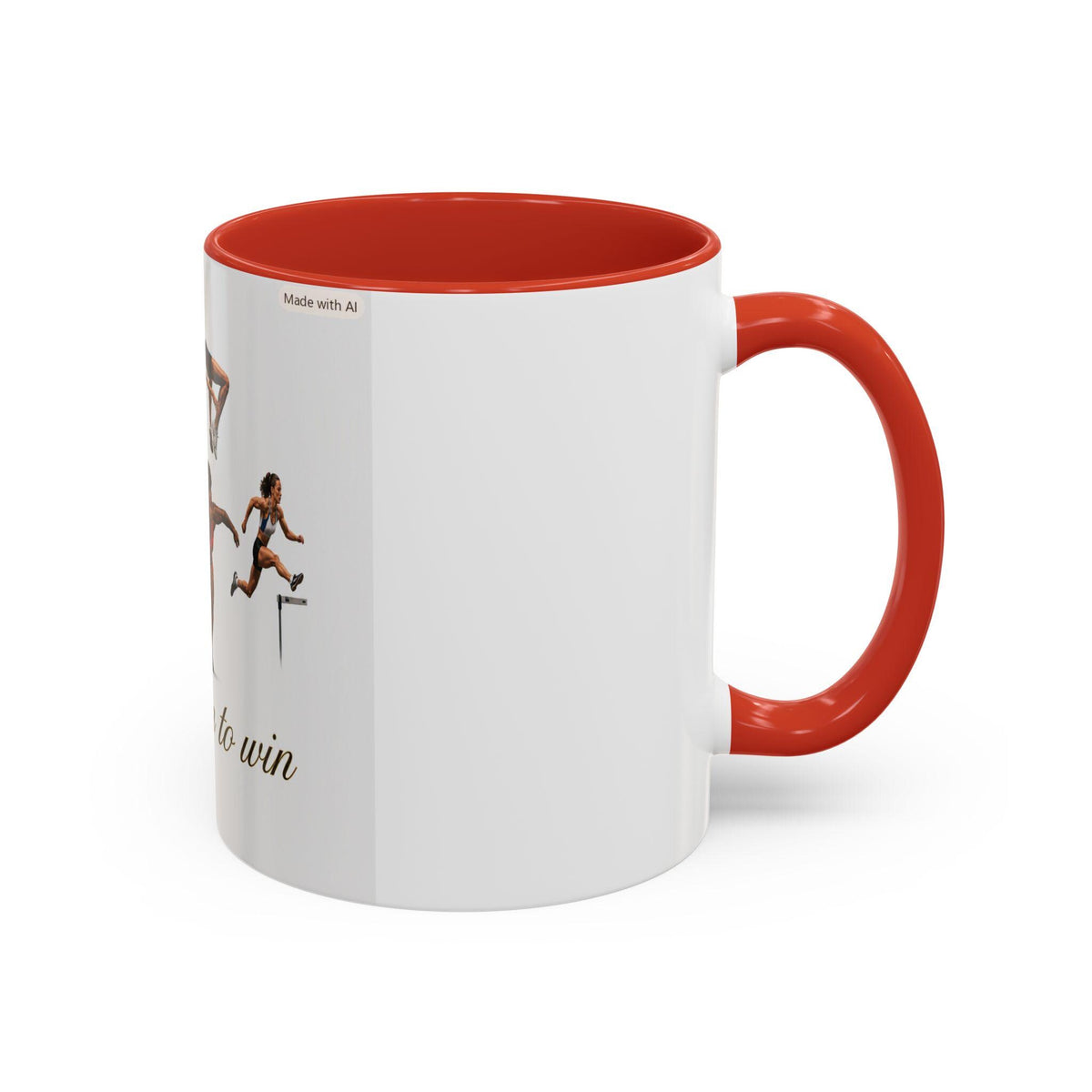 Track and Field Athletes I Train to Win Mug | Accent Coffee Mug