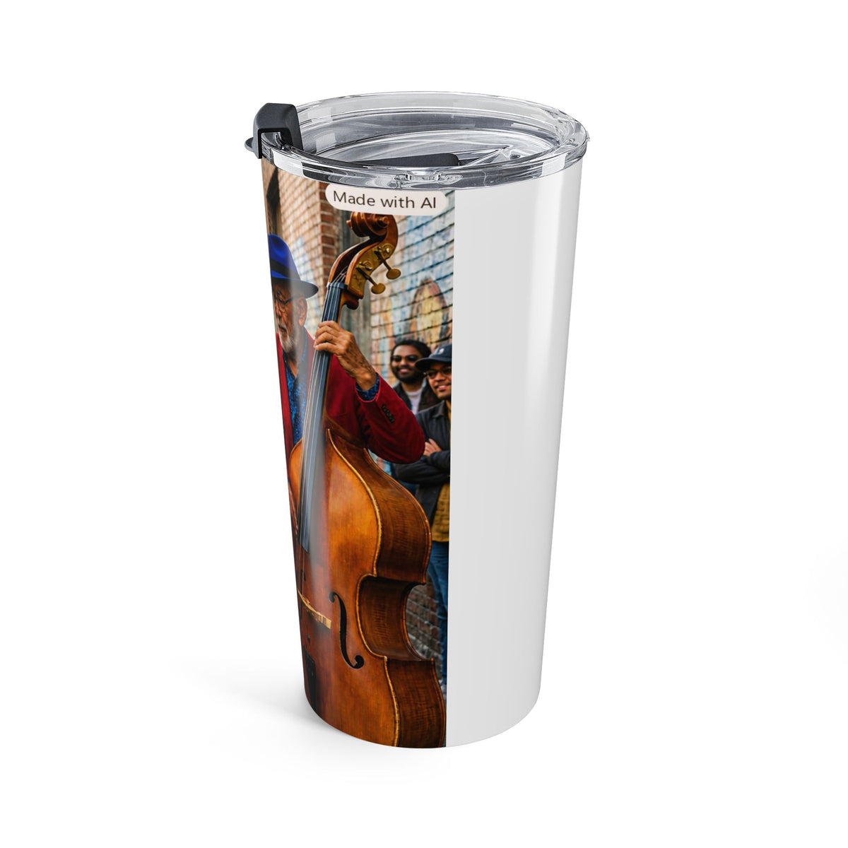 20oz Jazz Street Band Stainless Steel Tumbler – Insulated Travel Cup