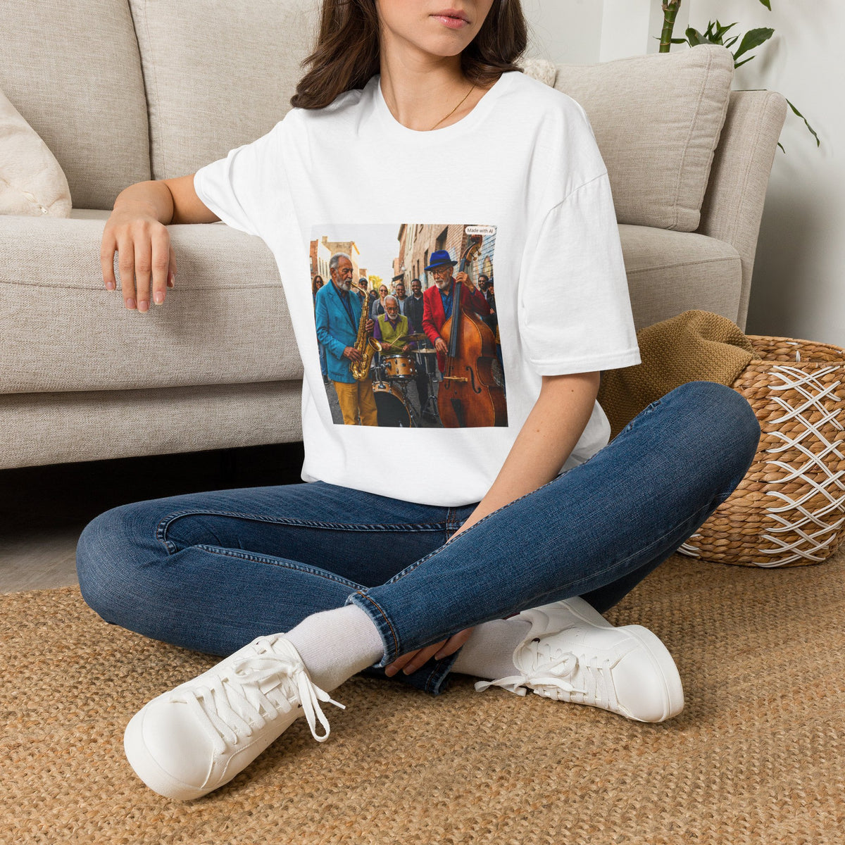 Jazz Street Band T-Shirt — Colorful Live Music Tee