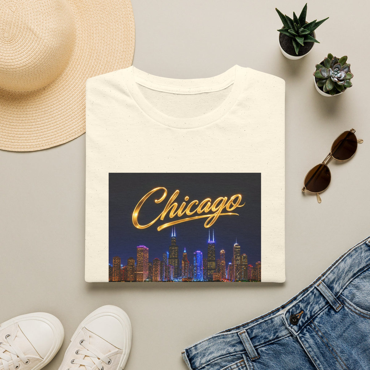 Chicago Unisex Soft style T-Shirt (city)