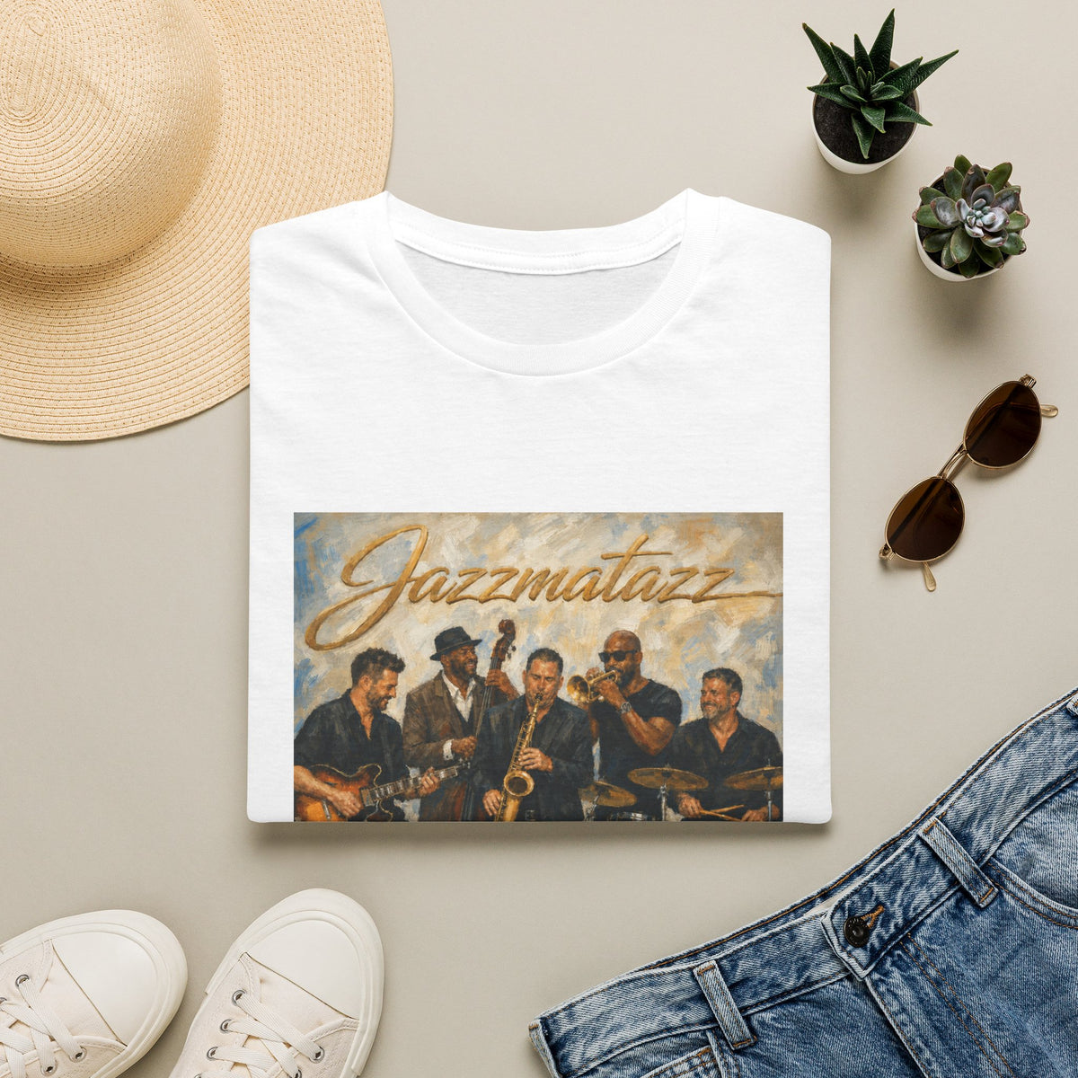 Jazzmatazz Band T-Shirt — Vintage Jazz Ensemble Graphic Tee
