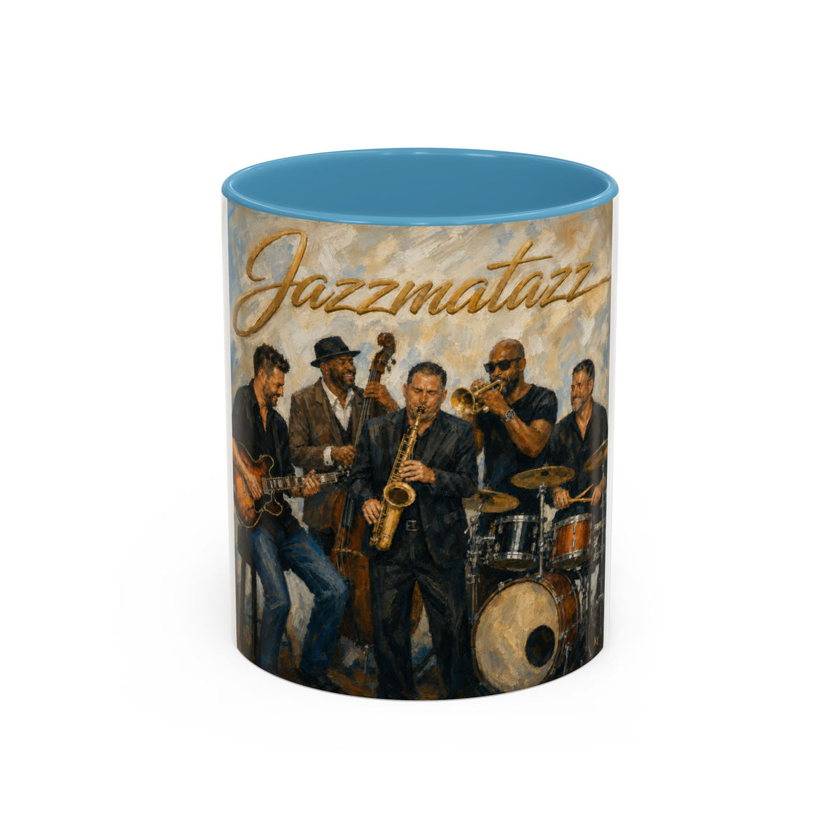 Jazzmatazz Band Accent Coffee Mug – Vintage Jazz Musicians 11/15oz