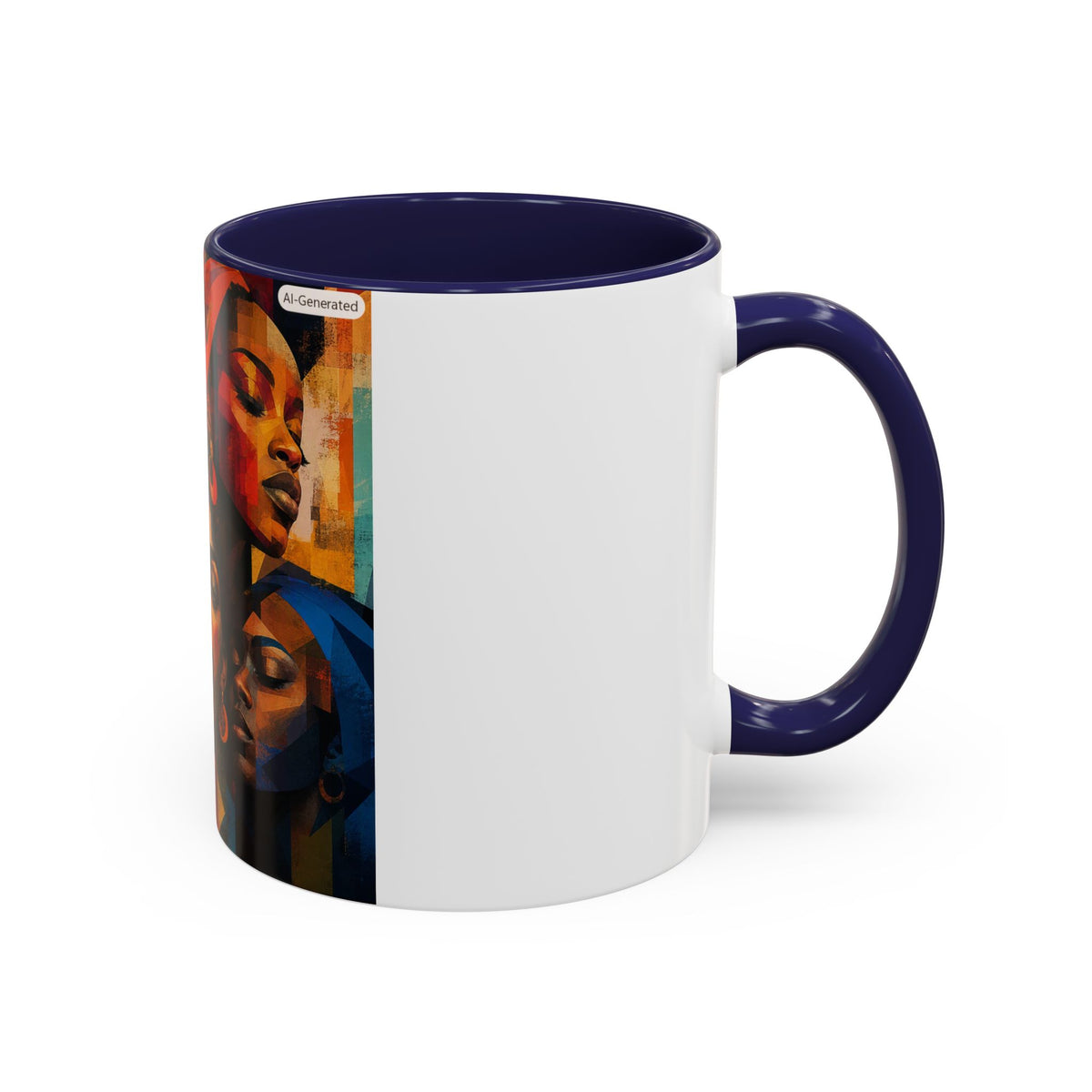 Afrocentric Portrait Coffee Mug – Colorful Black Women Art Accent Mug (11/15oz)