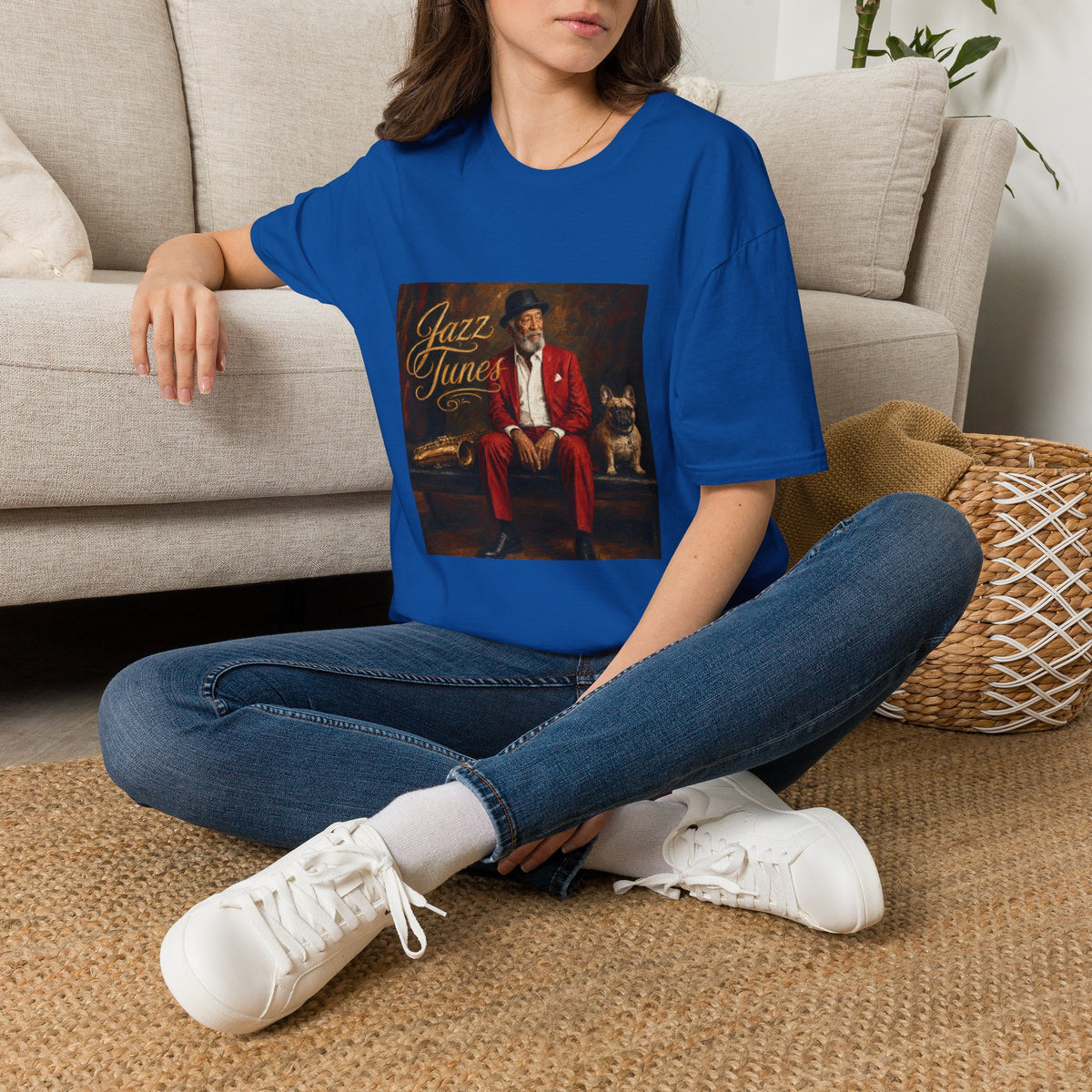 Jazz Tunes T‑Shirt — Vintage Jazz Music Portrait Tee