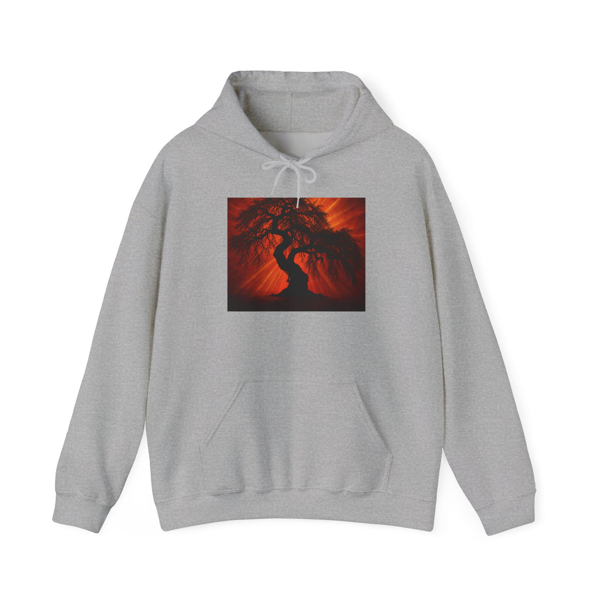 Sunset Black Tree Art Pullover