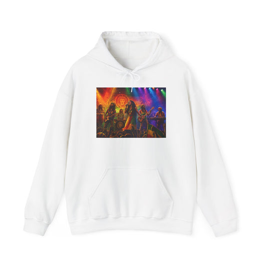 Reggae Concert Hoodie — Colorful Live Band Stage Design