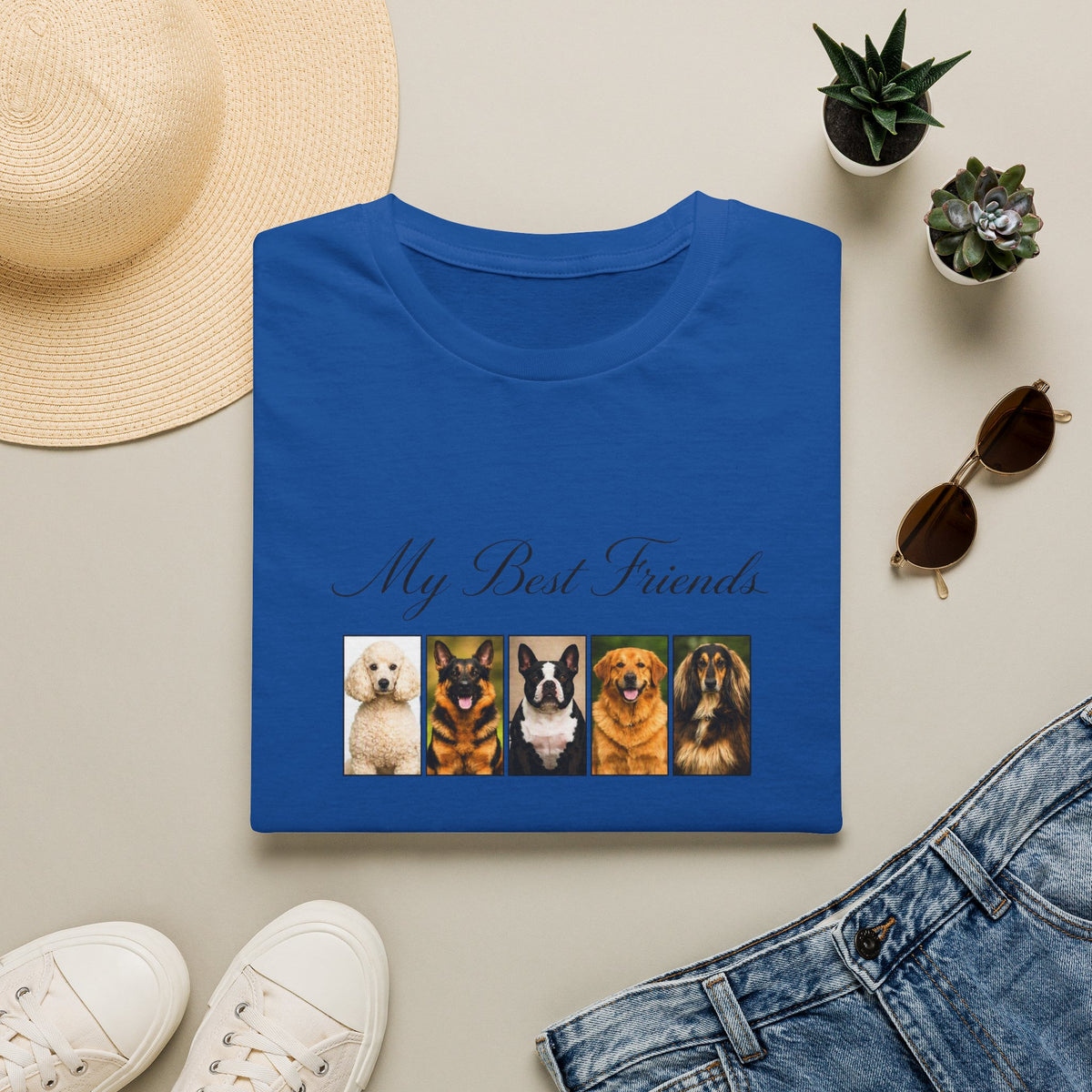 Dog Lover "My Best Friends" Photo Collage T-Shirt