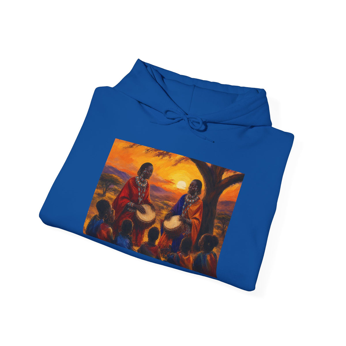 Woman Drummer's Hoodie – Sunset Scene