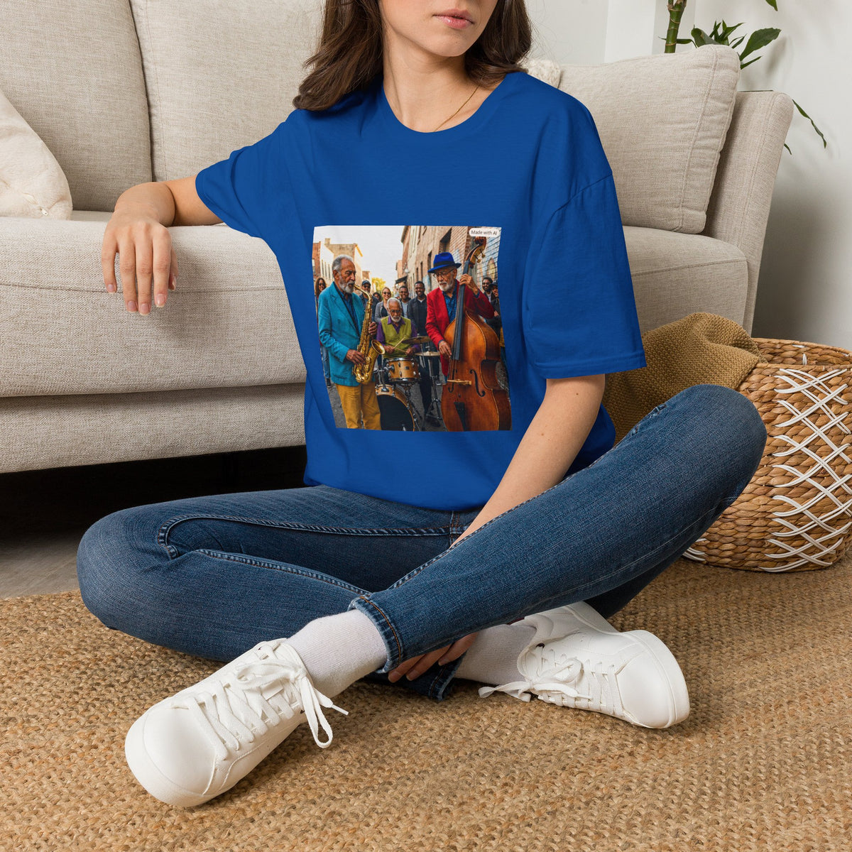 Jazz Street Band T-Shirt — Colorful Live Music Tee