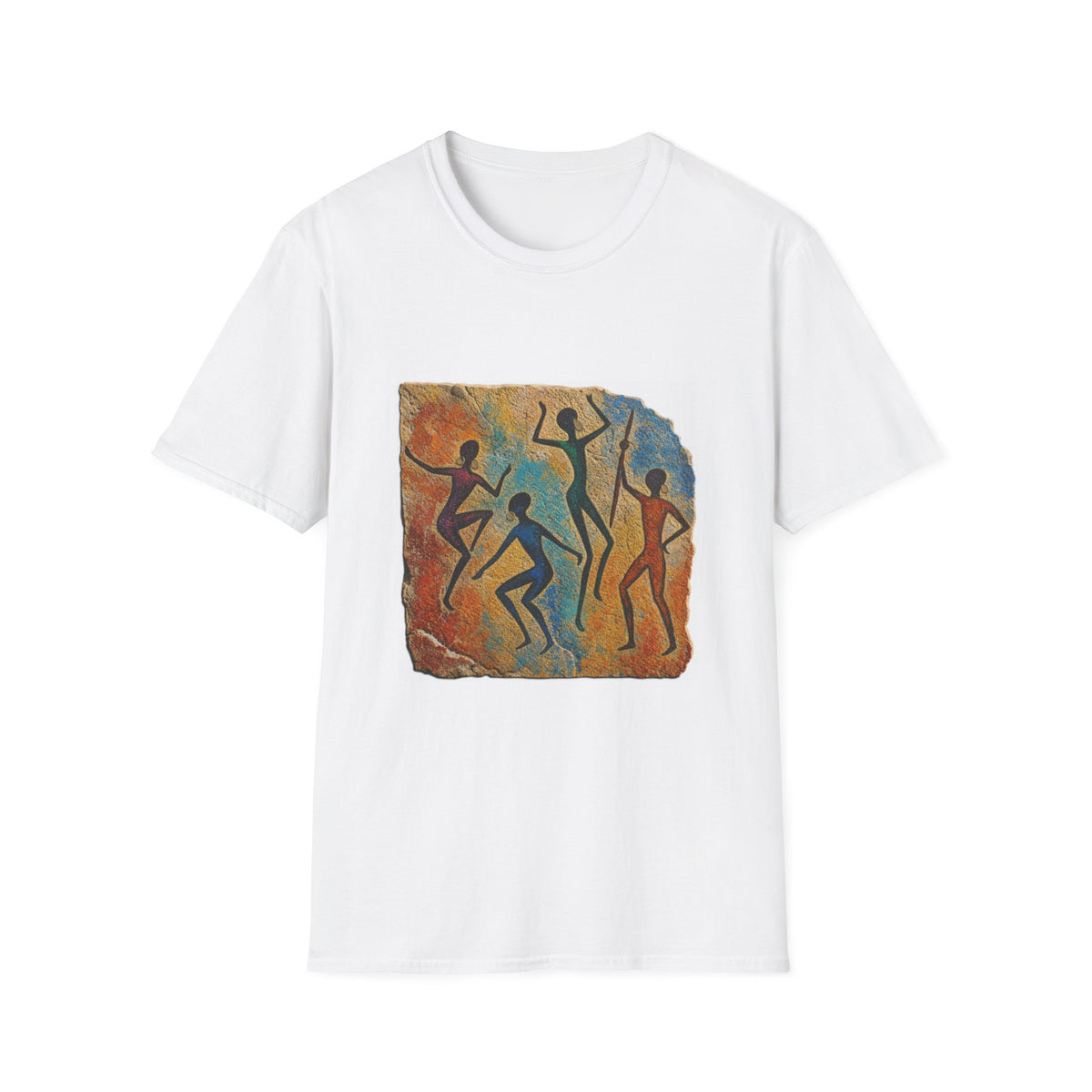 Tribal Dance T-Shirt — Vintage Cave Art Silhouette Tee