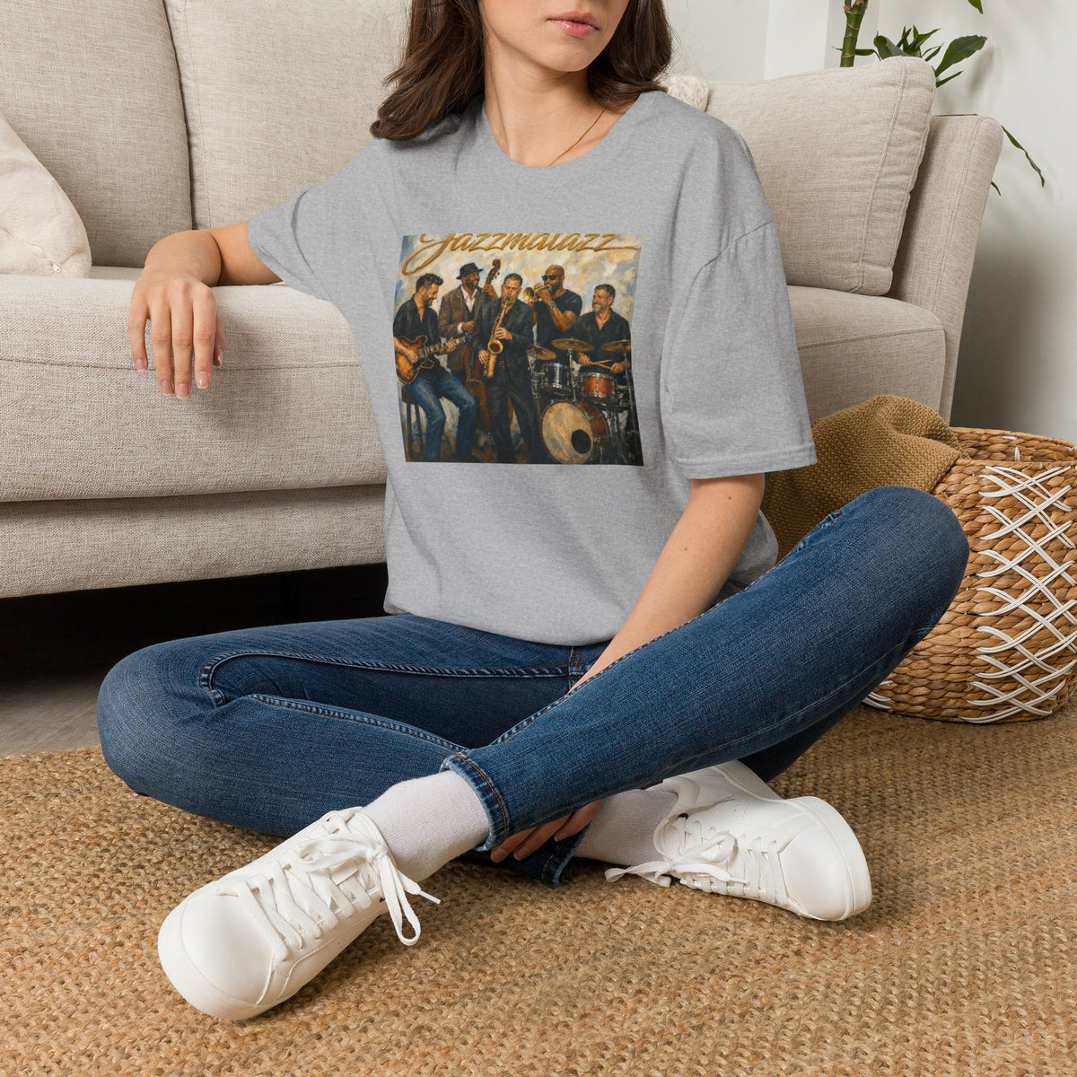 Jazz Band T-Shirt — 'Jazzmatazz' Vintage Music Tee for Musicians & Fans